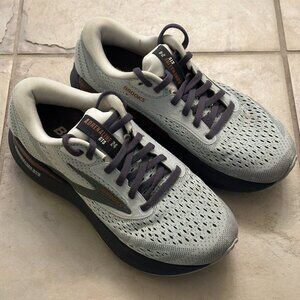 BROOKS Adrenaline GTS 24 Running Shoes Mercury Ebony Copper Size 6 Women's
